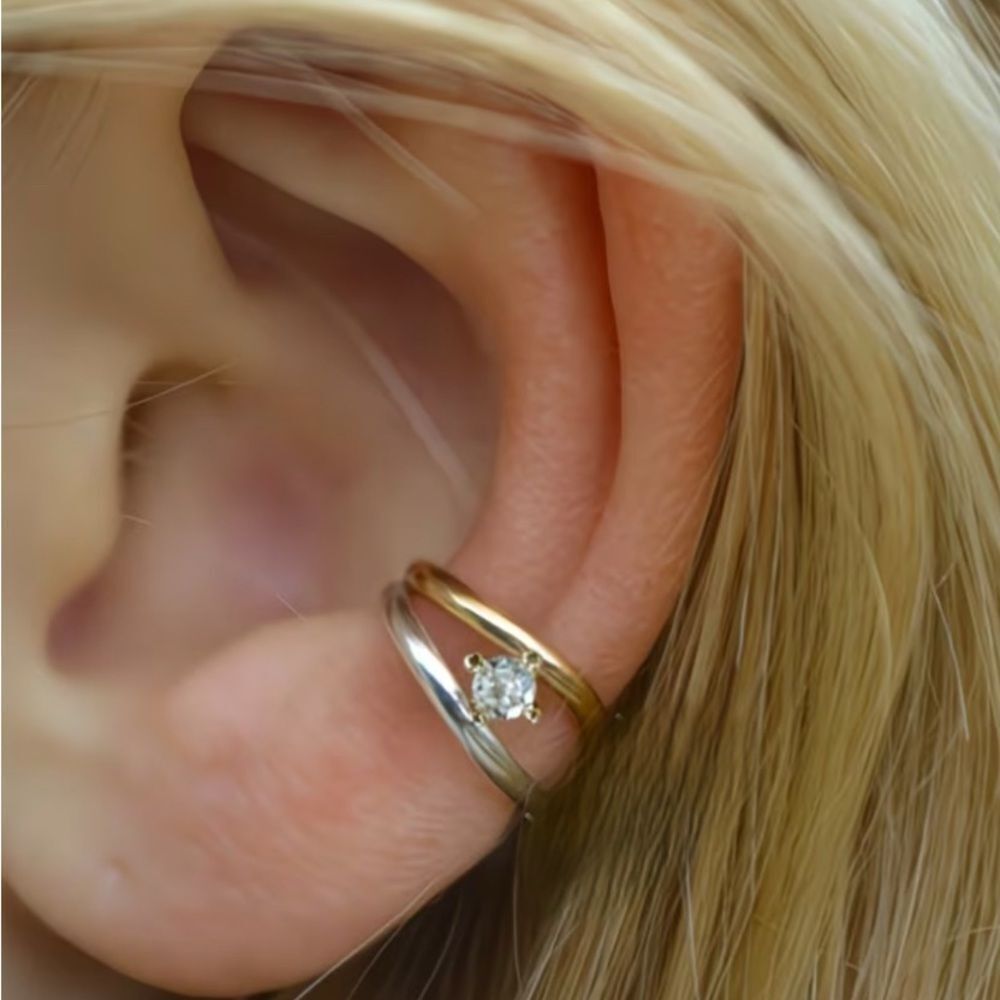 Diamond cuff earring #2302